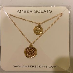 Amber Sceats Double Coin Necklace